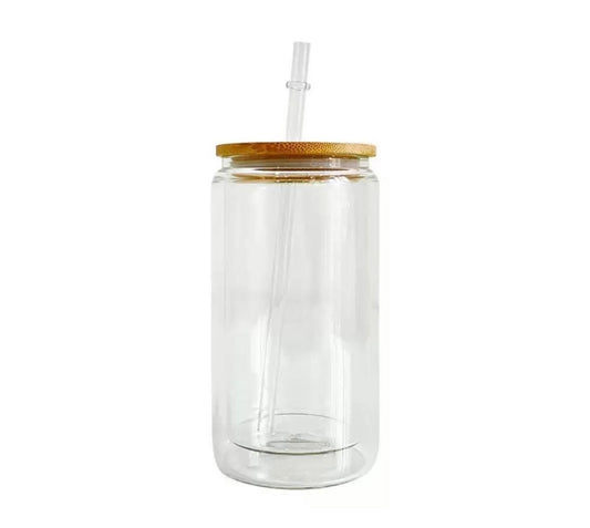 16 oz SnowGlobe Glass Cup